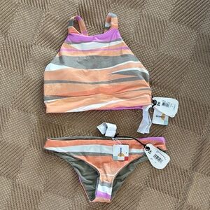 Prana Multicolor Bikini Bottom and top